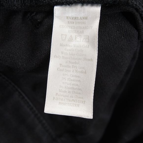 Everlane Black Straight Leg Crop Jeans Womens Sz 0 - Picture 13 of 15